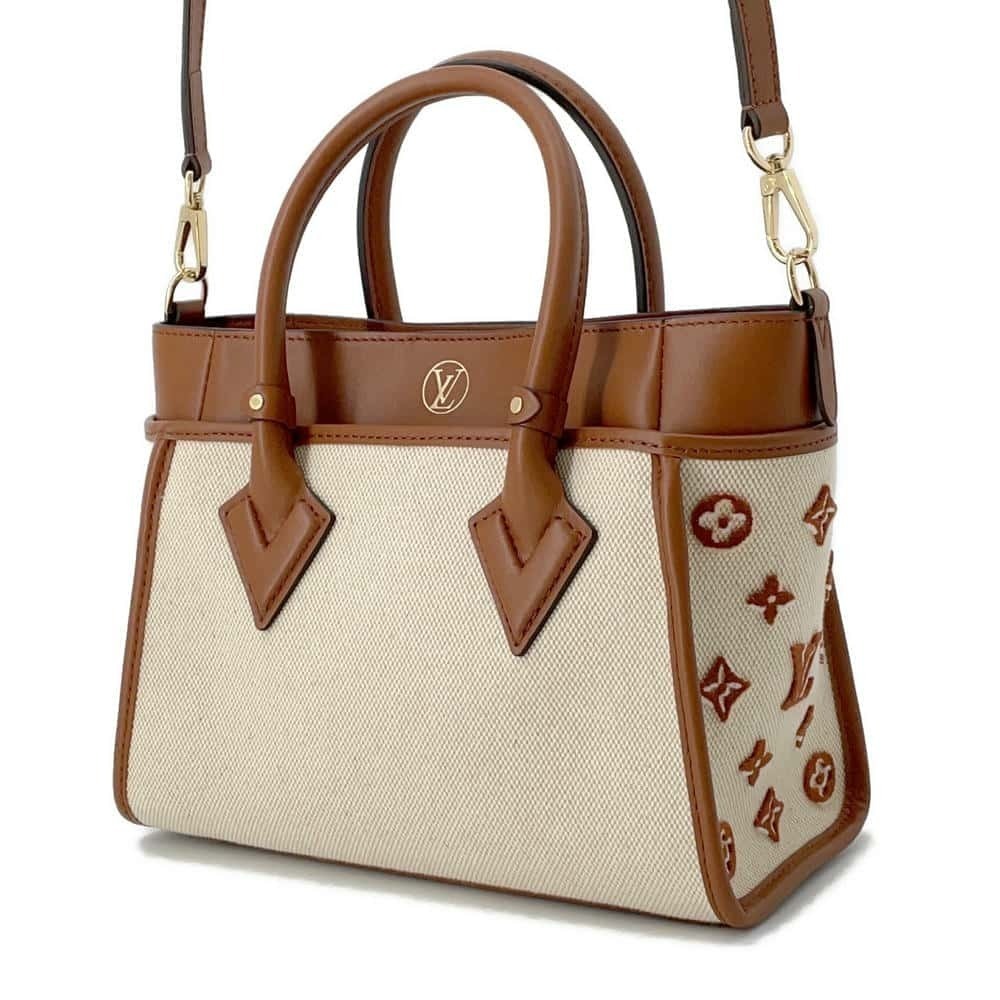 Louis Vuitton leather Side bag canvas On Monogram shoulder handbag My